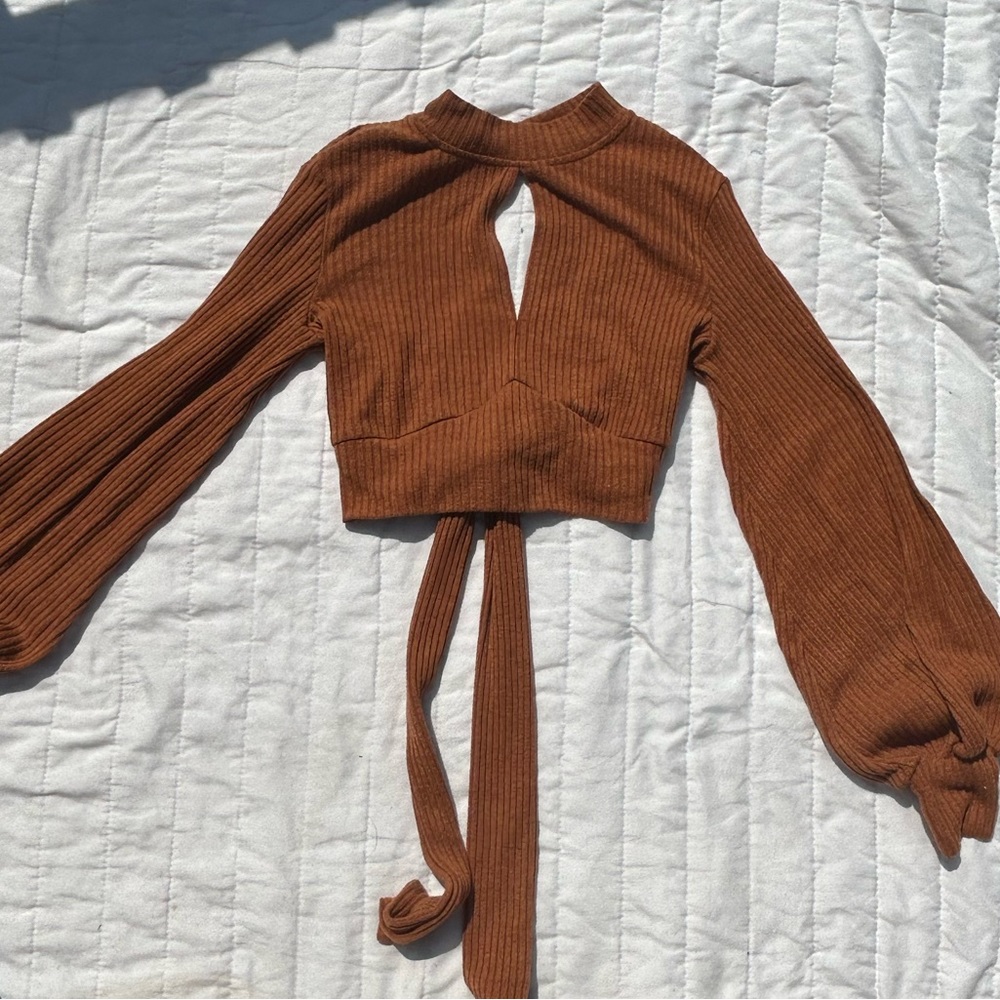 Open back SHEIN long sleeve